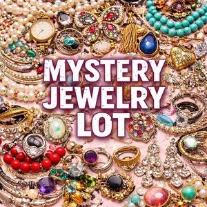 MYSTERY 10 Piece Wearable Costume Jewelry Lot Necklaces Bracelets Earrings